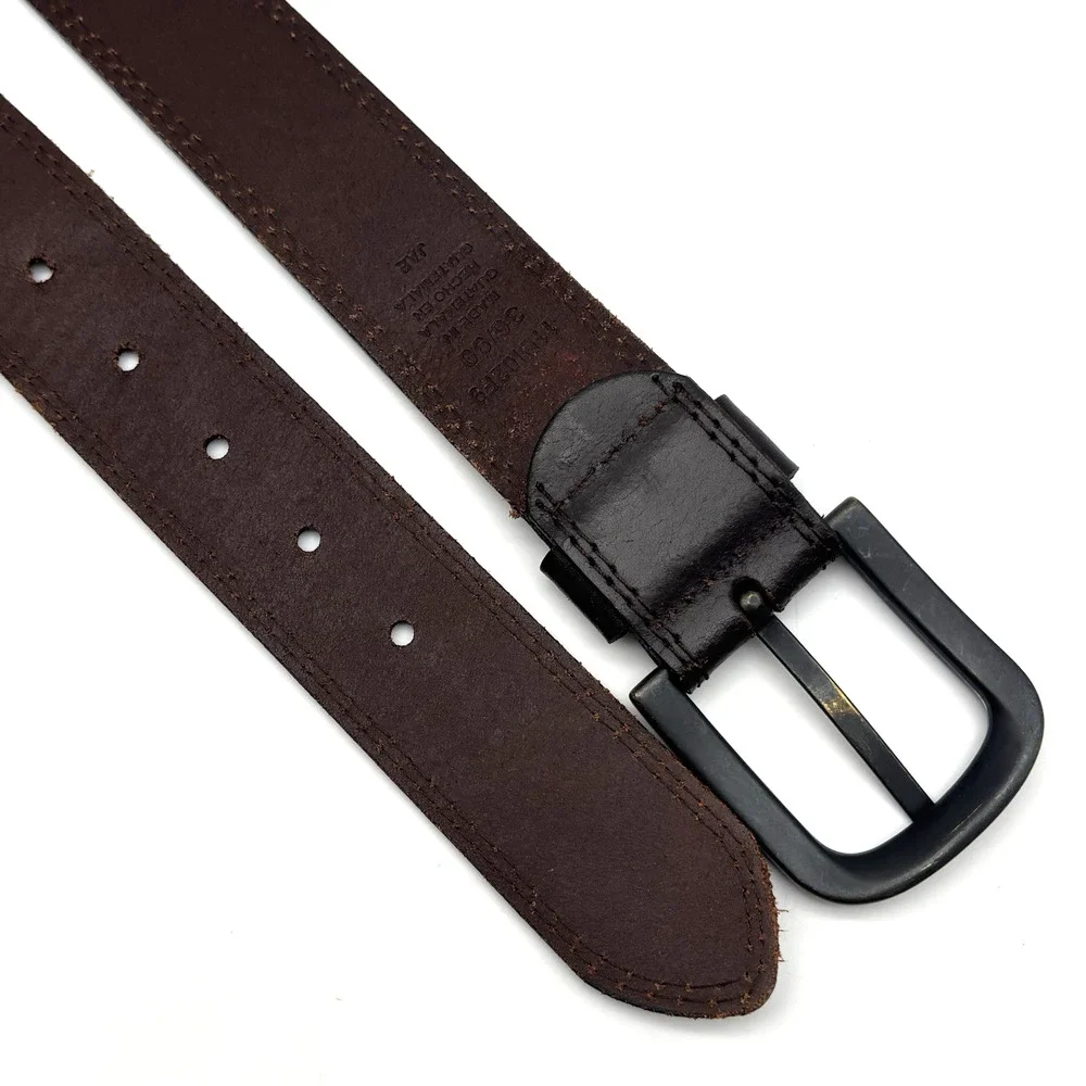 Dickies 11DI02F9 Brown Full Grain Genuine Leather Men's Belt 36 35-39
